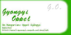 gyongyi oppel business card